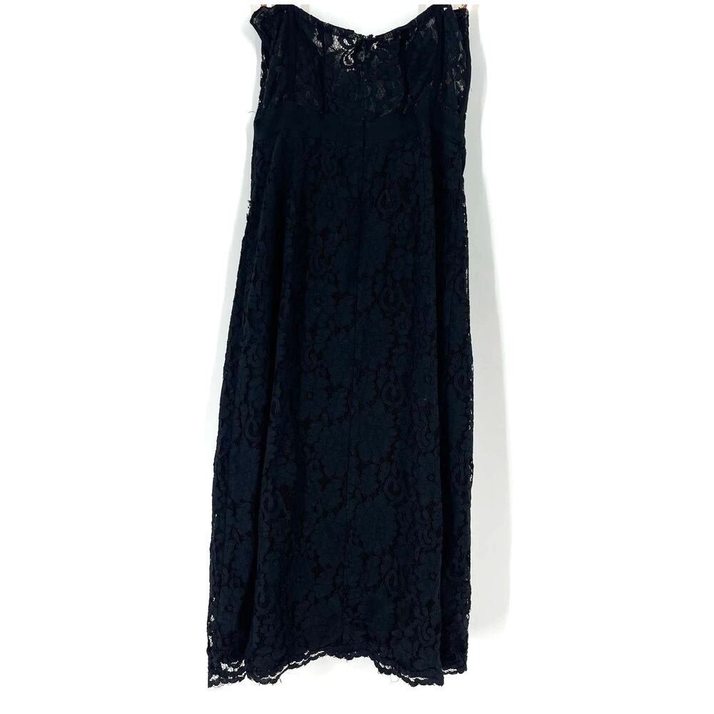 Fame‎ & Partners Black Lace Mariposa Dress Knee Length Size 2 - Picture 8 of 12